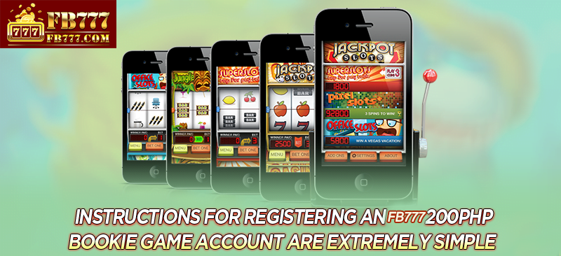 Instructions for registering an FB777 200PHP bookie game account are extremely simple
